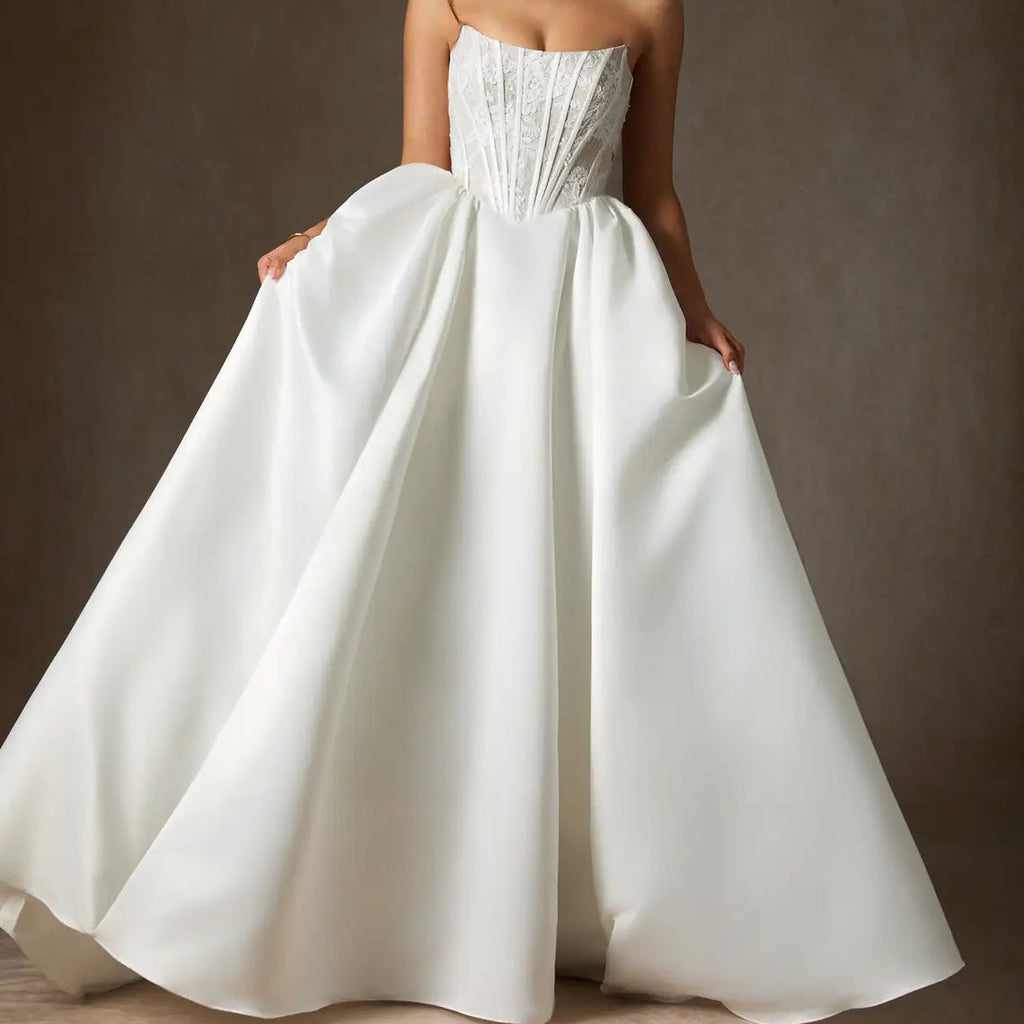 Strapless Lace Dress