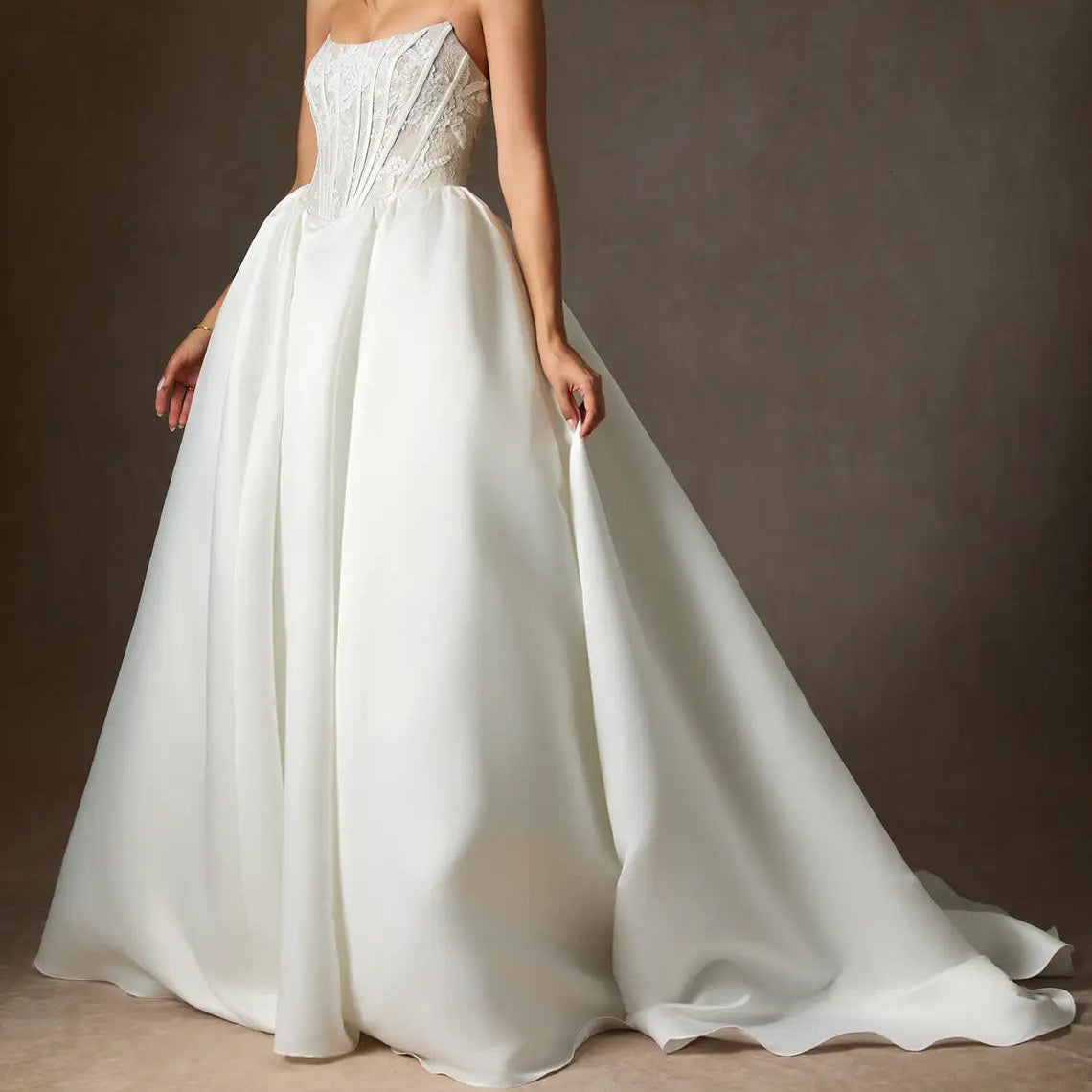 Strapless Lace Dress